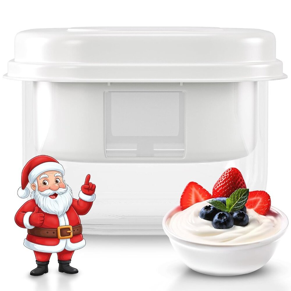 Yogurt Strainer & Greek Yogurt Maker - Make High Protein Greek Yogurt with 70% L